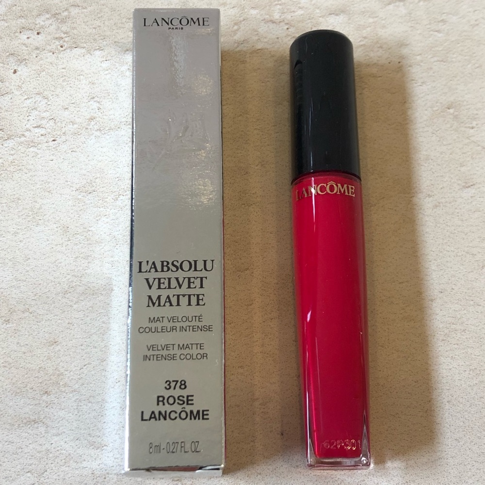Lancôme L’Absolu Velvet Matte lipstick in 378 Rose